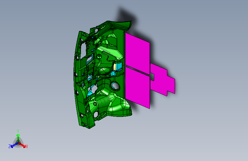 上汽大通G10 -隔板-短轴中顶