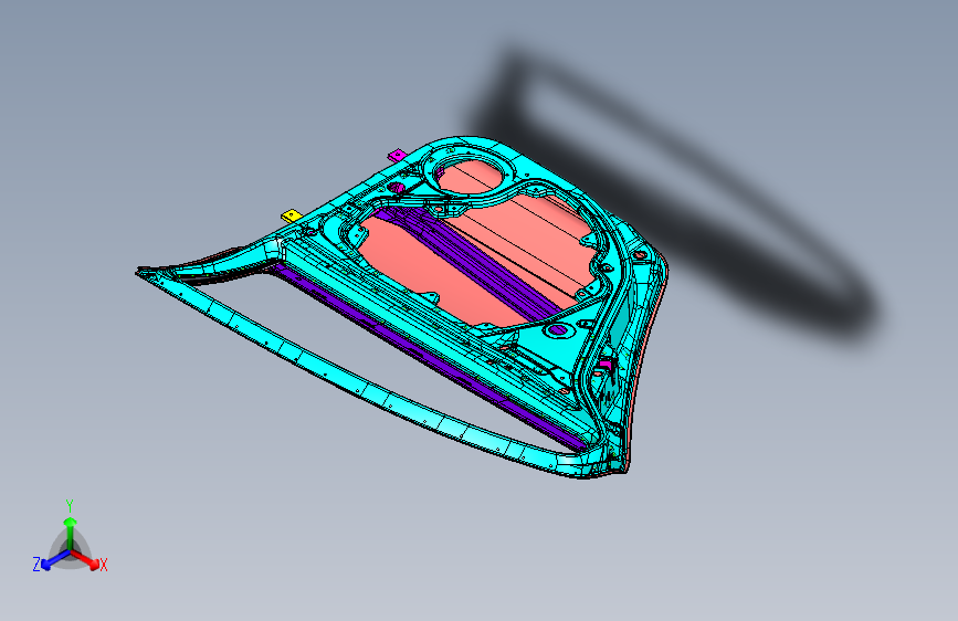 斯柯达 明锐 -左后门