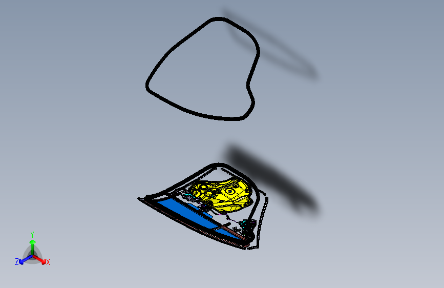 斯柯达 明锐 -左后门附件