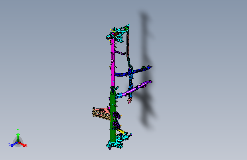 现代-IX45-内外饰IX45管梁