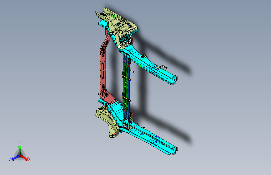 一汽海马丘比特 -地板总成