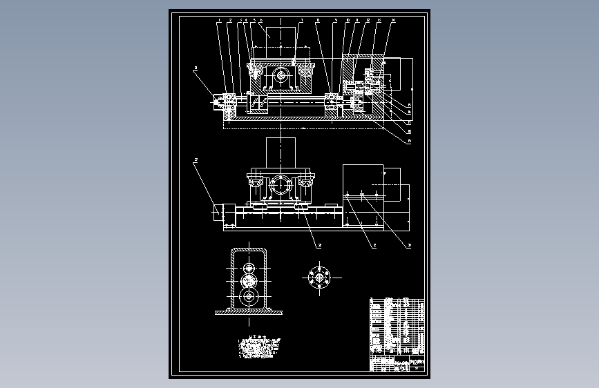 Z3040钻床工作台Y向进给系统设计