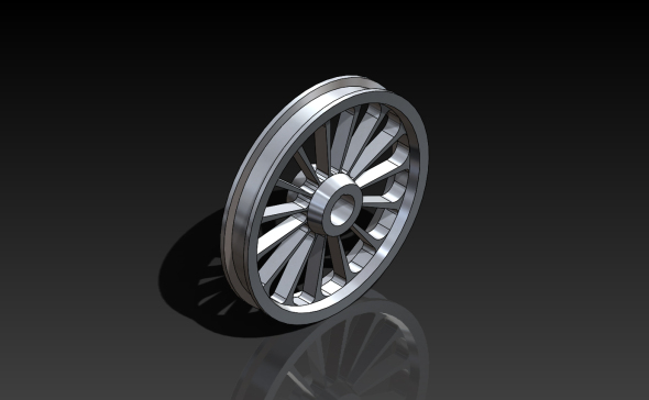 带辐条和轮毂的工业车轮