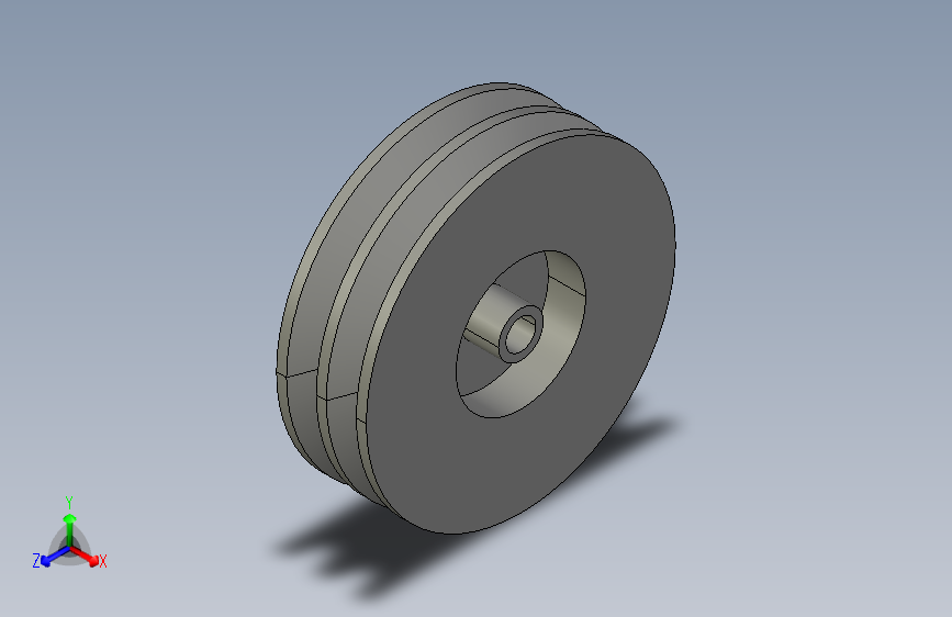 2 个带凹槽的滑轮