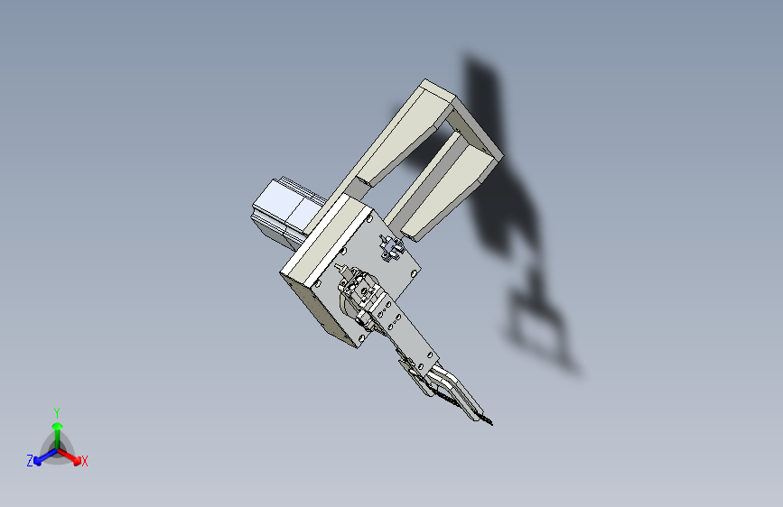 伺服齿轮翻转180°机构