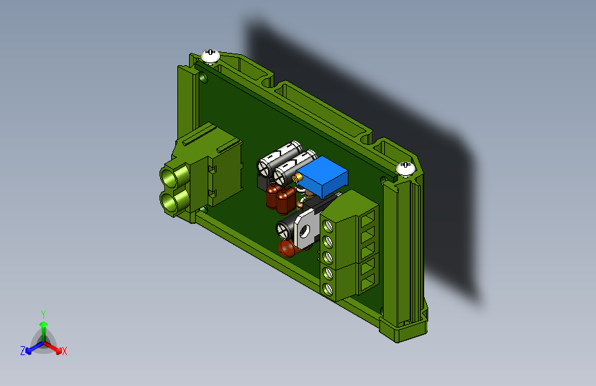 CZH-Labs 电流传感器 (ACS712) 带Din导轨安装
