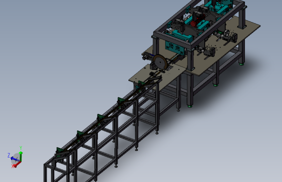 4-方管棒料进给切割和钻孔攻牙一体机