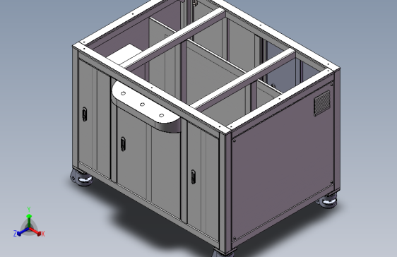 外协机架-复卷机SW三维图