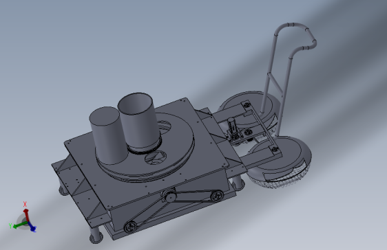手推式地面清洁机(三维SW2010）CAD图纸+说明书