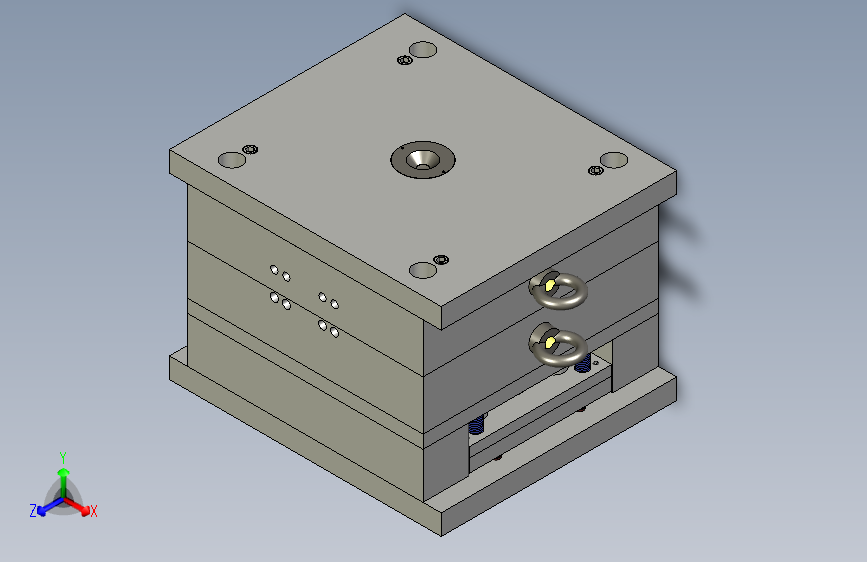 完整的两腔尘托模具注塑模具