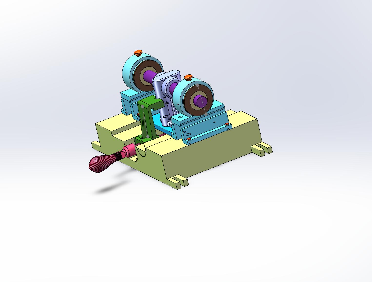 气门摇杆轴支座工艺及镗20孔夹具设计【含三维solidworks+二维一套】==1268601