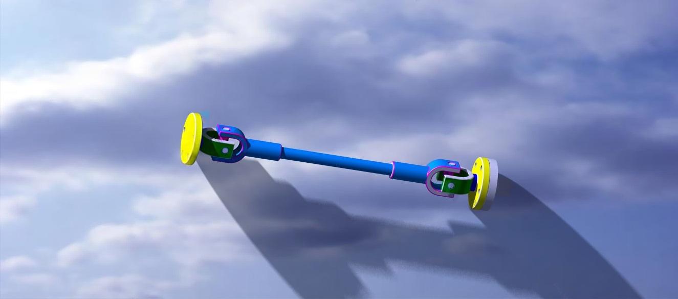 4传动轴（双联式） CATIA