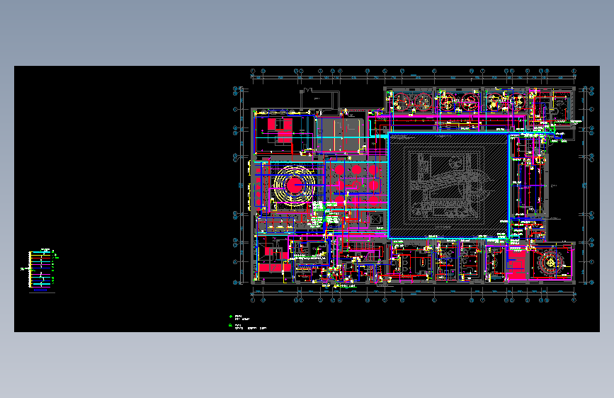 景粼天筑售楼部及样板房电气施工图全部CAD图纸