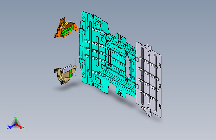 众泰-（EV）E01-2802001001-E01(发动机下罩总成装置)
