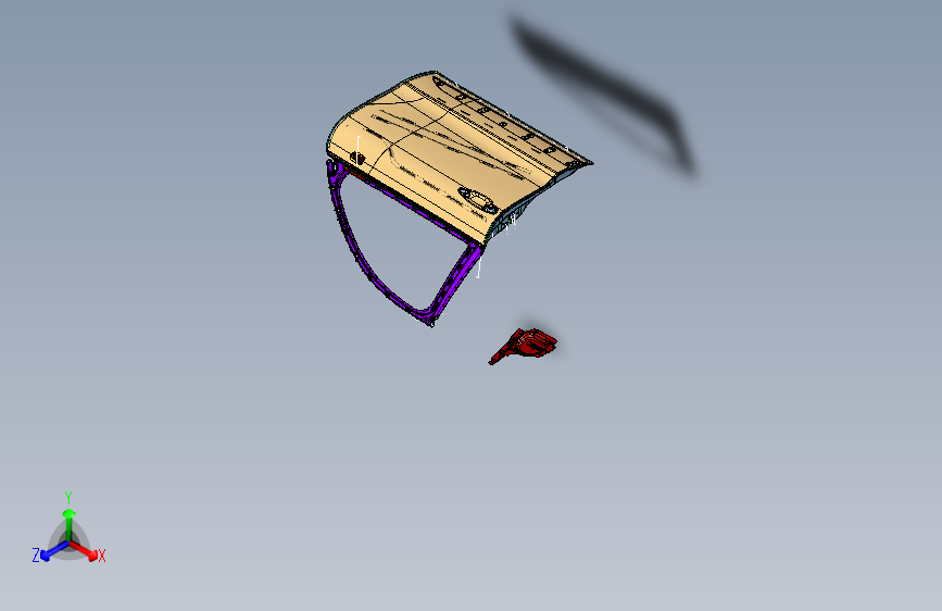 众泰-SR9-6100010 右前门总成