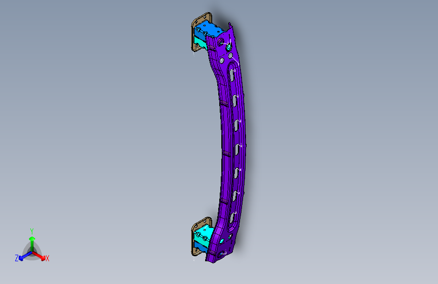 众泰-SR9-2804300 后防撞梁总成