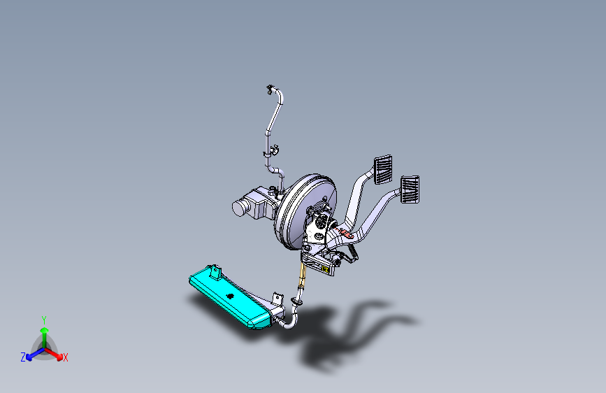 大众-途观-3504002HP_制动踏板装置图