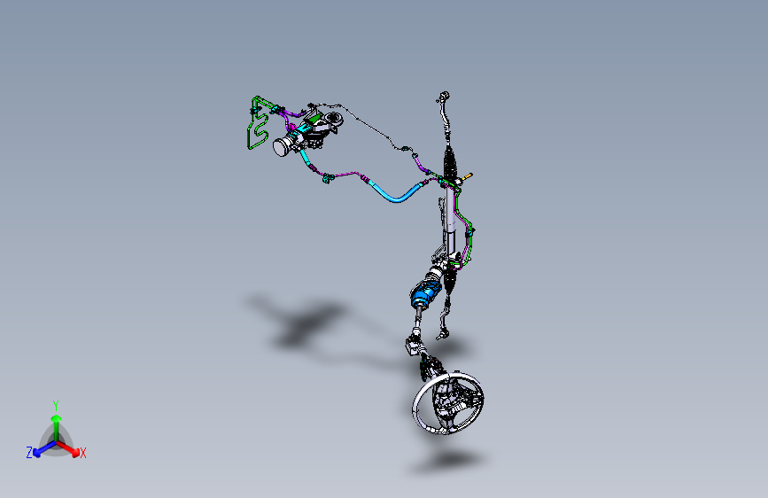 大众-途观-3400001HB_转向装置图20111123