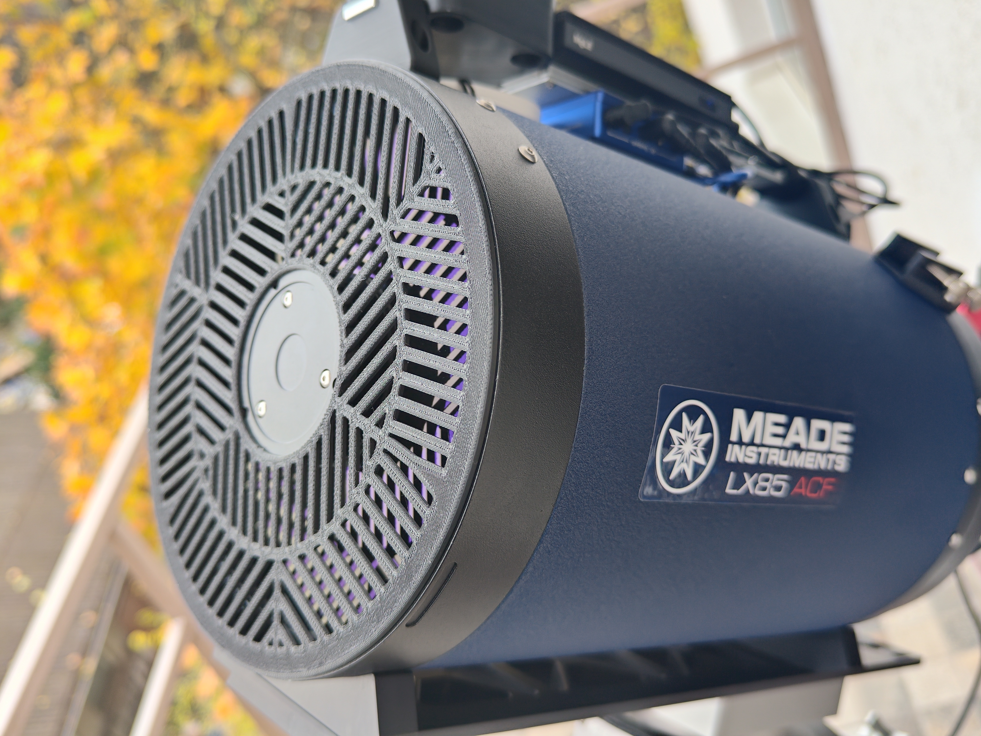 适用于Meade LX85 ACF 8英寸 F10 SCT的Tri-Bahtinov掩模