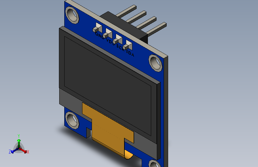 OLED 0.96 英寸 128x64 像素 新型PCB板