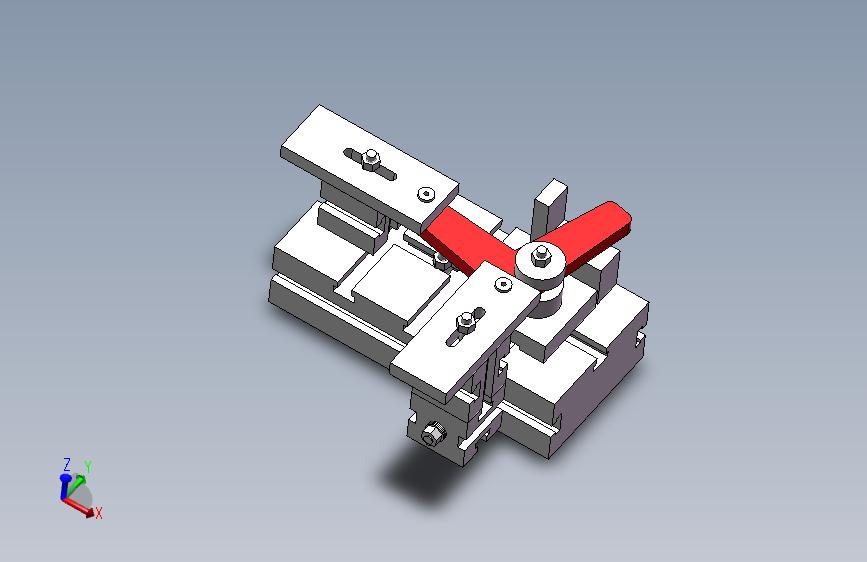 双臂曲柄钻孔组合夹具