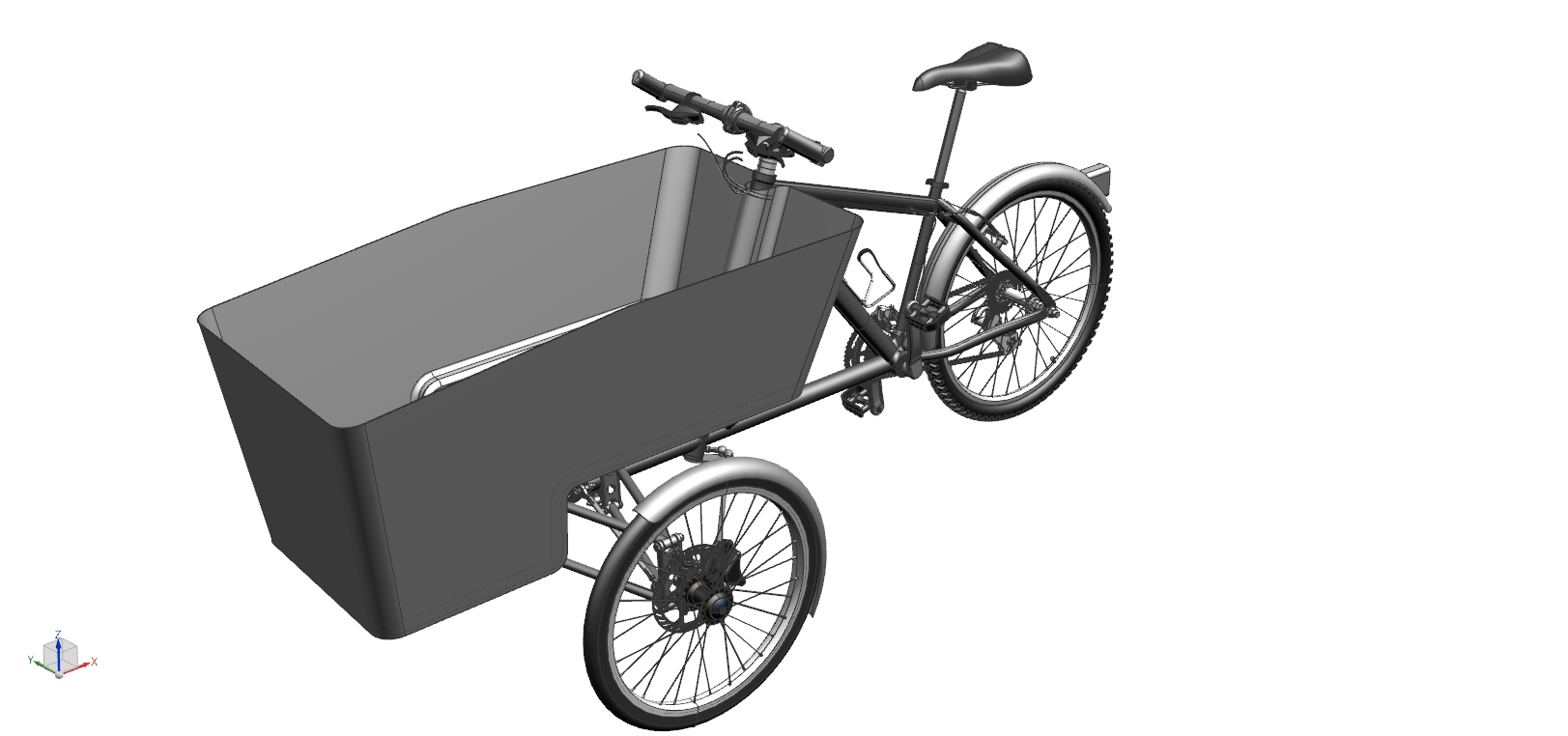 Tilting tricycle反向三轮自行车