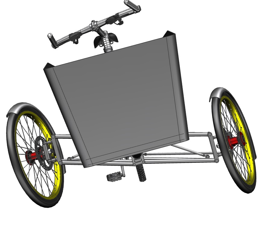 Tilting tricycle反向三轮自行车