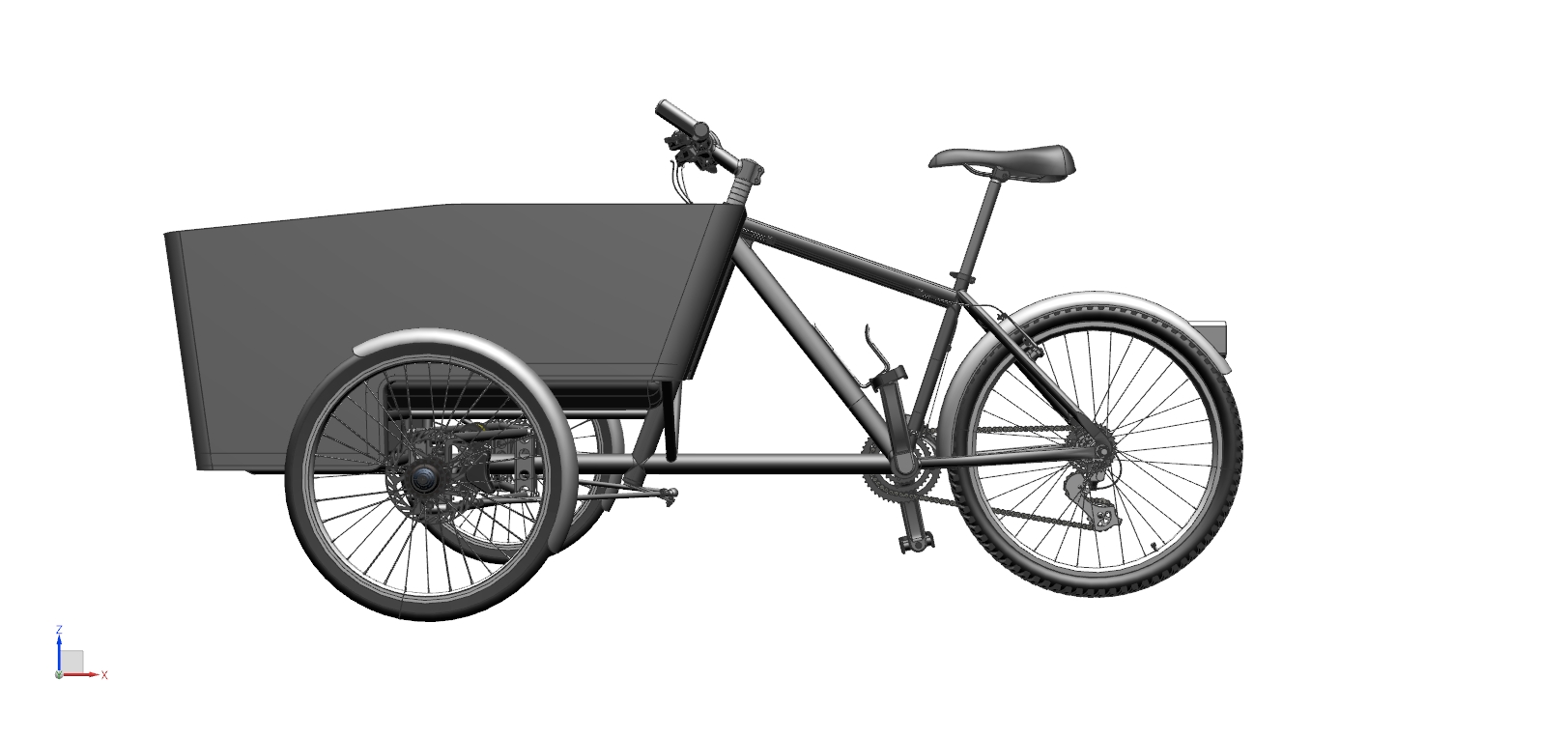 Tilting tricycle反向三轮自行车