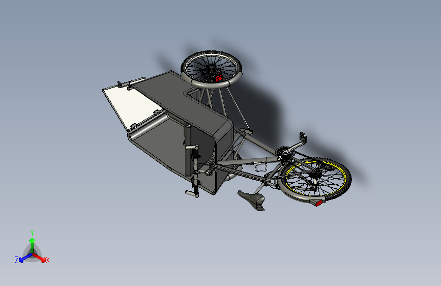 Tilting tricycle反向三轮自行车