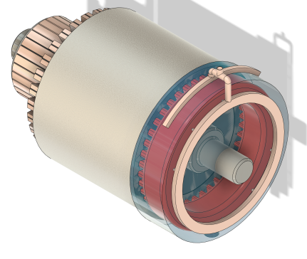 油冷却电动机仿真