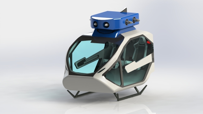 未来感双人飞行座舱