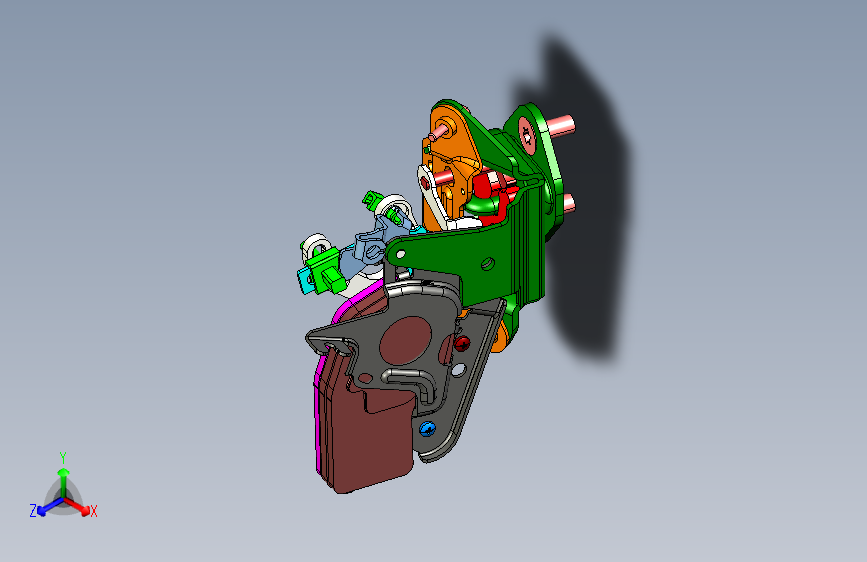 华晨金杯智尚S30 6305-后背门锁及手柄