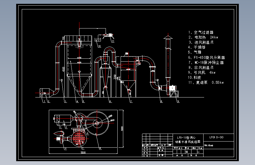 LPG-10型高速离心喷雾干燥机