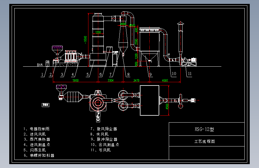 XSG-12型旋转闪蒸干燥机