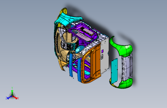 康迪K17电动车 -饰件总成