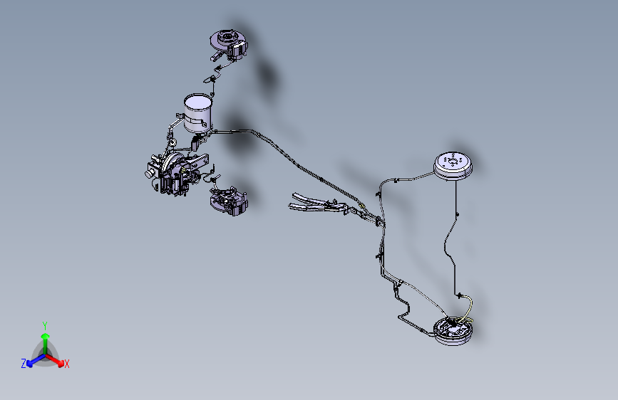 康迪K17电动车 -制动系统总成(无ABS)