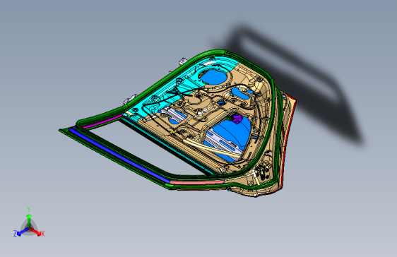 长安 CS35 -左后门总成带开启机构