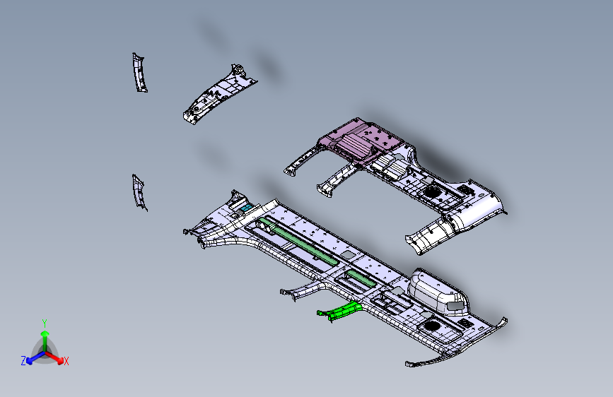 长安尊行G501 -侧围护面装置