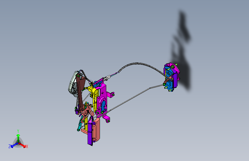 长安尊行G501 -后门门锁装置