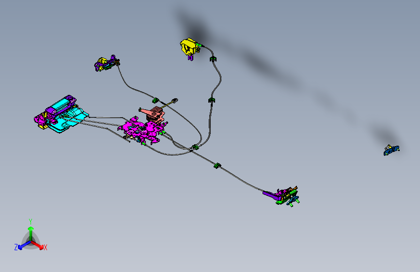 长安尊行G501 -拉门门锁装置