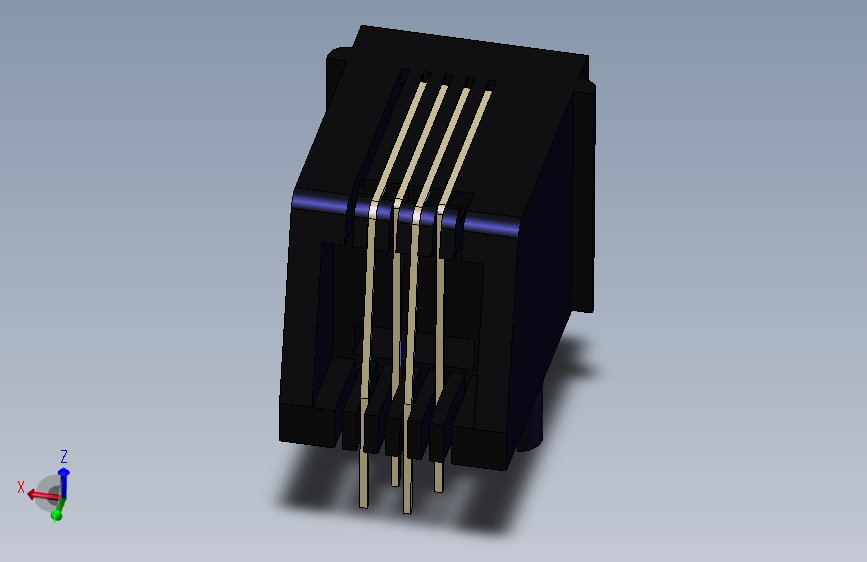 05RJ11电话线连接器 6针脚-STP