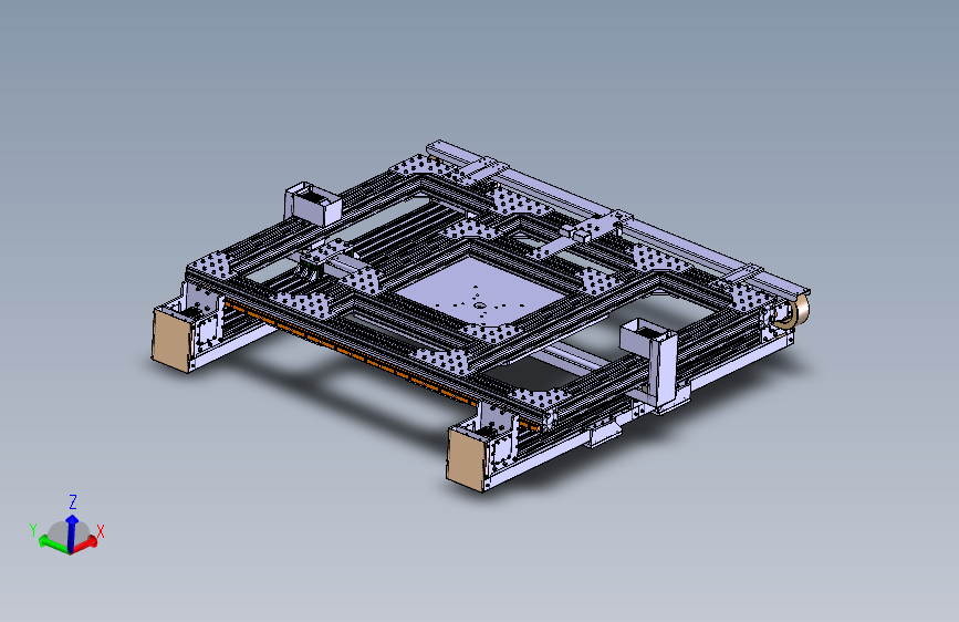 07滑台位移平台 XY线性轨道-STP