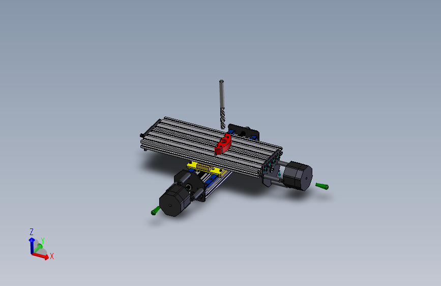 28滑台位移平台 XY线性轨道-STP
