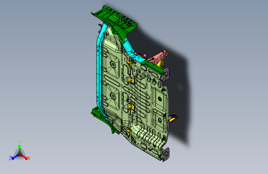 长城哈弗H1 -后地板及梁架总成