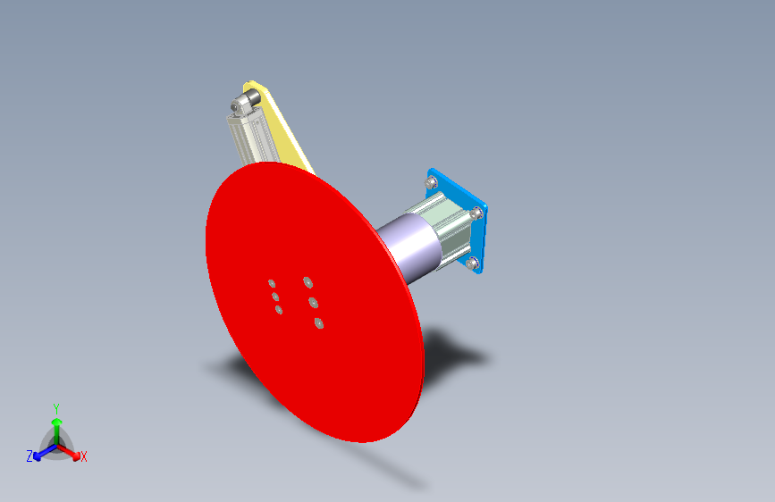 气动升降旋转台