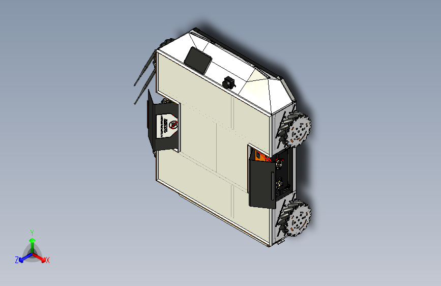 碳纤维麦克纳姆轮小车