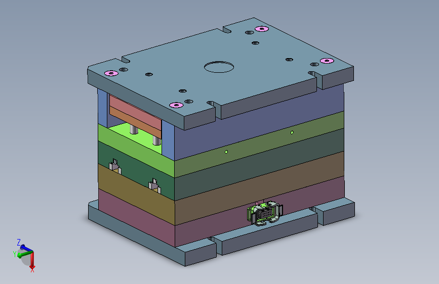 储物盒热流道注塑模具