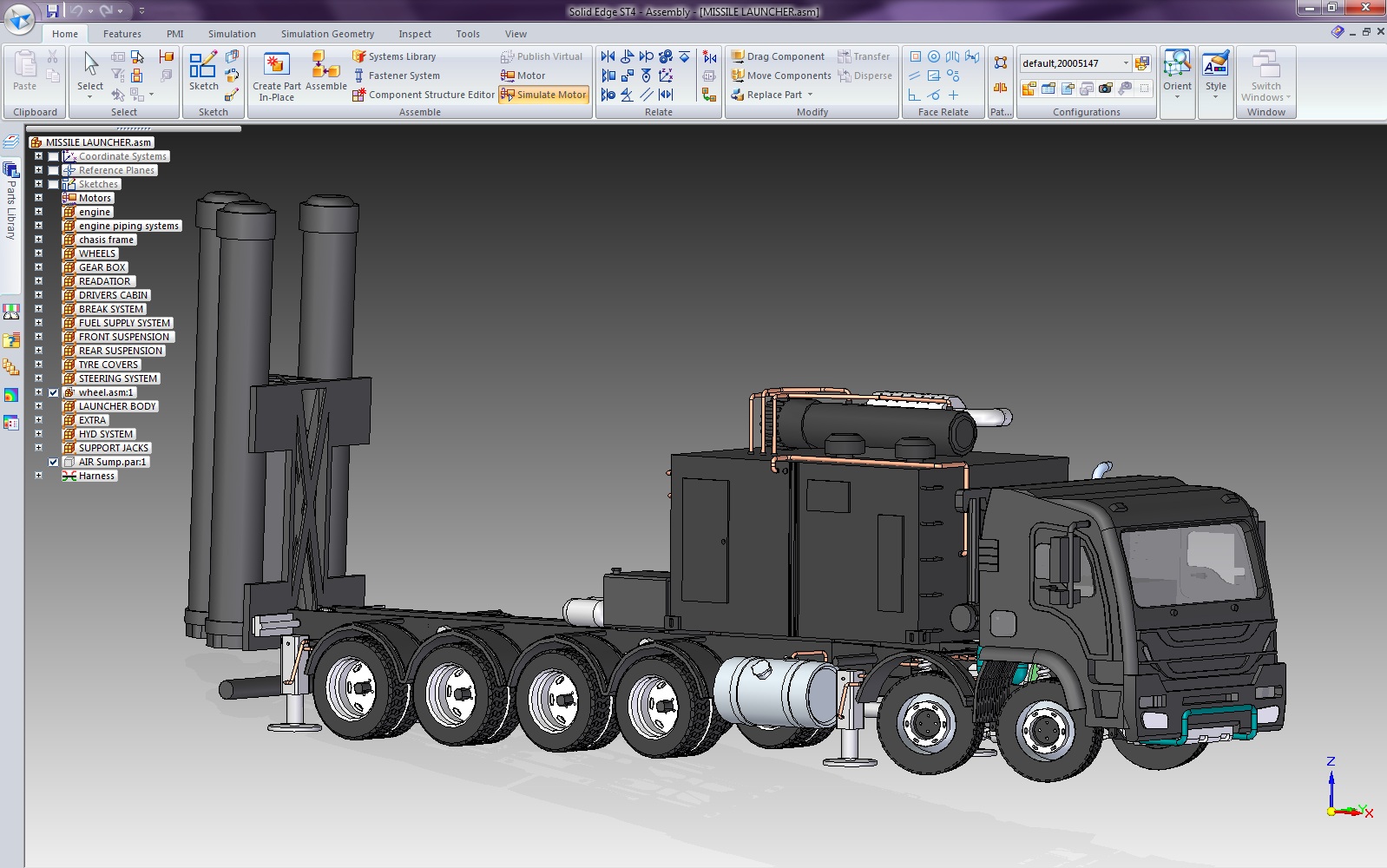 导弹发射车 Brahmos Missile Launcher Truck 洲际导弹移动发射车