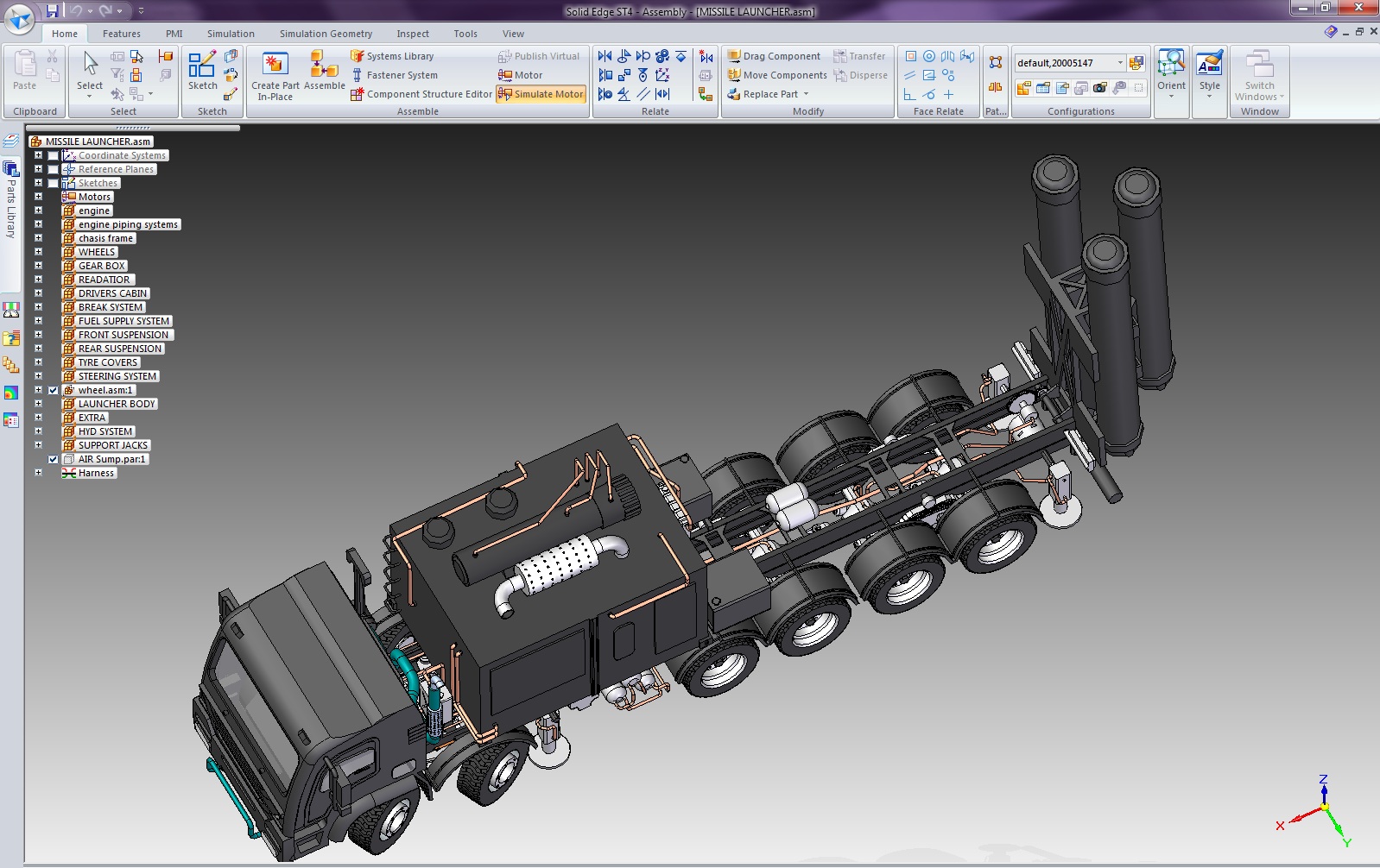 导弹发射车 Brahmos Missile Launcher Truck 洲际导弹移动发射车