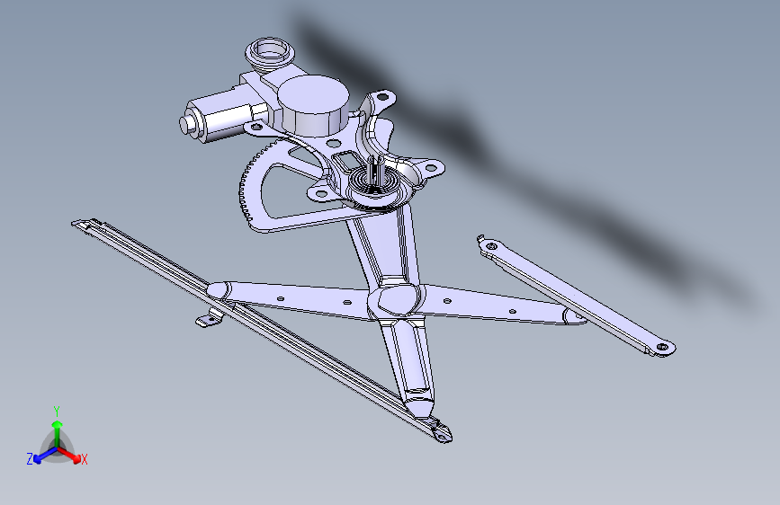 长城哈弗H2 -左前门玻璃升降器总成6104